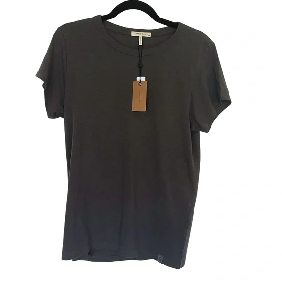 NWT Rag & Bone The Slub Tee Washed Slate Grey Large L - Picture 3 of 7